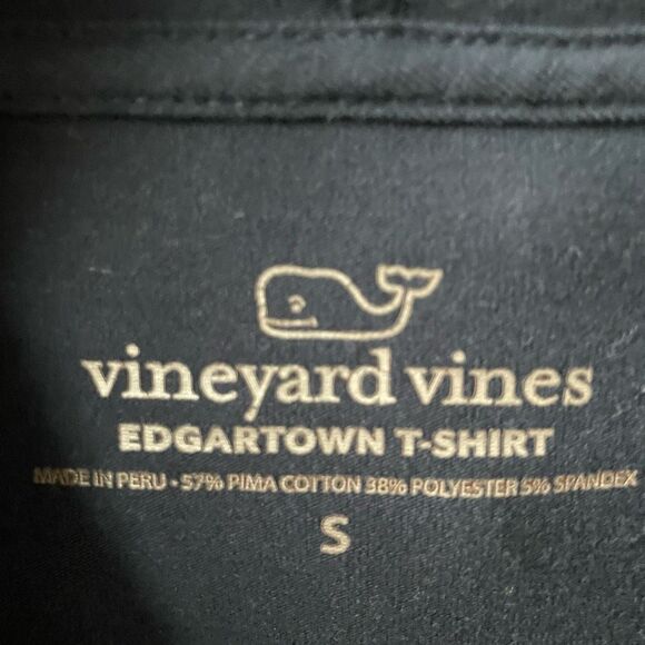 Vineyard Vines Edgartown Performance Tshirt Hoodie Logo Blue S - Picture 6 of 6